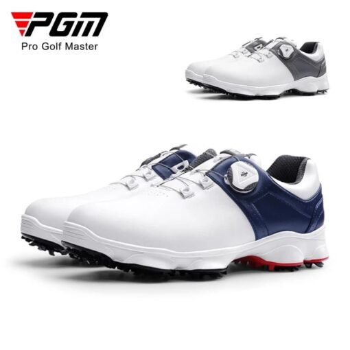 PGM Men Golf Shoes with Removable Spikes Skid proof Men s Waterproof Sneakers Knob Strap Sports.jpg Q90.jpg 3