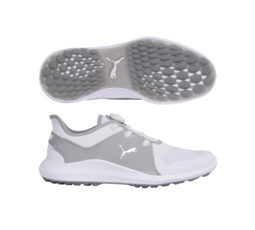 giay golf nam puma ignite fasten8 disc p.wht p.silv h.rise 19454103 4500k 1