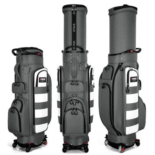 Túi gậy golf cover cứng 4 bánh xe QB081 Xám Ghi | PGM