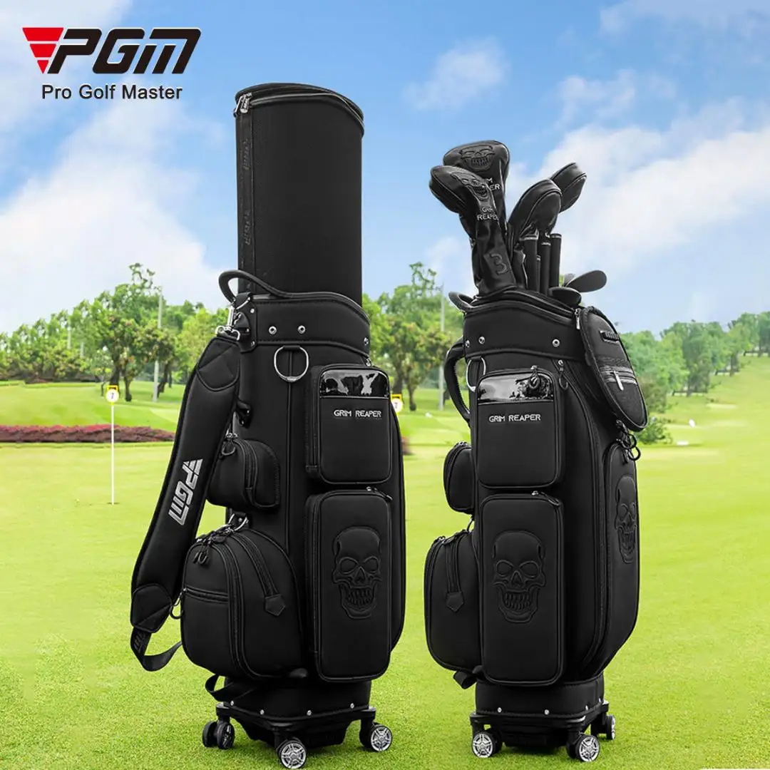 Túi đựng gậy golf du lịch chuyên nghiệp Túi gậy golf PGM QB194 có nắp che thu gọnchống thấm nước, chất liệu microfiber, kèm bánh xe